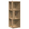 vidaXL Eckregal Artisan-Eiche 33x33x100 cm Holzwerkstoff