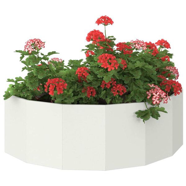 vidaXL Pflanzk&uuml;bel Wei&szlig; 120 x 60 x 35 cm Stahl