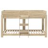 vidaXL Etagenbett f&uuml;r Kinder Sonoma-Eiche 100 x 200 cm Holzwerkstoff