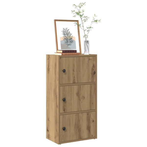vidaXL B&uuml;cherregal Artisan-Eiche 40x24x77 cm Holzwerkstoff