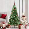 vidaXL Weihnachtsbaum mit 150 LEDs mit St&auml;nder Gr&uuml;n 150 cm PE