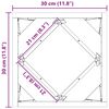 vidaXL Pflanzk&uuml;bel Rostig 30 x 30 x 30 cm Wetterfeststahl