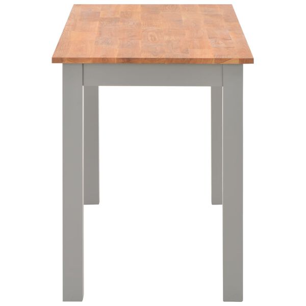vidaXL Esstisch 120 x 60 x 74 cm Massivholz Eiche