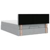 vidaXL Ottoman-Bett mit Matratze & LEDs Hellgrau 140x200 cm Stoff