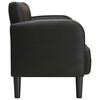 vidaXL Zweisitzer-Sofa Schwarz 110 cm Kunstleder