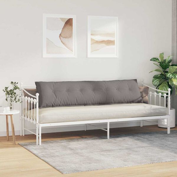 vidaXL R&uuml;ckenkissen Taupe 200 x 19 x 50 cm Stoff