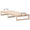 vidaXL Bettrahmen Braun 90 x 210 cm Massives Kiefernholz