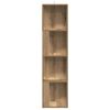 vidaXL Eckregal Artisan-Eiche 33x33x132 cm Holzwerkstoff