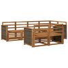 vidaXL Outdoor-Sofagarnitur 6 stk. Natur Massivholz Akazie