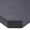 vidaXL Sonnenschirm-Gewichtsplatte Schwarz Granit Quadratisch 25 kg