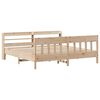 vidaXL Massivholzbett ohne Matratze 200x200 cm Kiefer