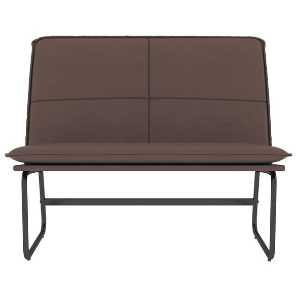 vidaXL Sitzbank Braun 100x75x76 cm Kunstleder
