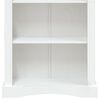 vidaXL Bücherschrank 4 Fächer Mexiko-Stil Kiefernholz Weiß 80x29x150cm