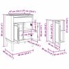 vidaXL Badezimmerm&ouml;bel-Set mit T&uuml;r FLORO 4 pcs Wei&szlig; Massivholz Kiefer