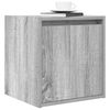 vidaXL Wand-Nachttisch Grau Sonoma 38x34x40 cm