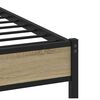 vidaXL Bettgestell ohne Matratze Sonoma-Eiche 100x200 cm Holzwerkstoff
