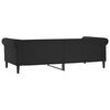 vidaXL Tagesbett Schwarz 90x200 cm Kunstleder