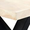 vidaXL Esstisch Wei&szlig; 180 x 90 x 75 cm Massivholz Mango