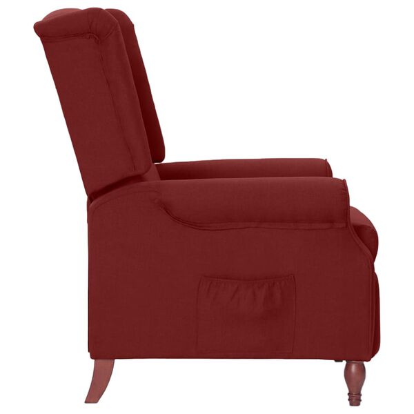 vidaXL Relaxsessel Weinrot Stoff