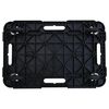 vidaXL Transportroller 2 Stk. Schwarz 58x38x12 cm Polypropylen