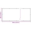 vidaXL Balkonsichtschutz Creme 100 x 700 cm Oxford-Stoff