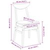 vidaXL Esszimmerst&uuml;hle 2 pcs Natur 42 x 47.5 x 81 cm