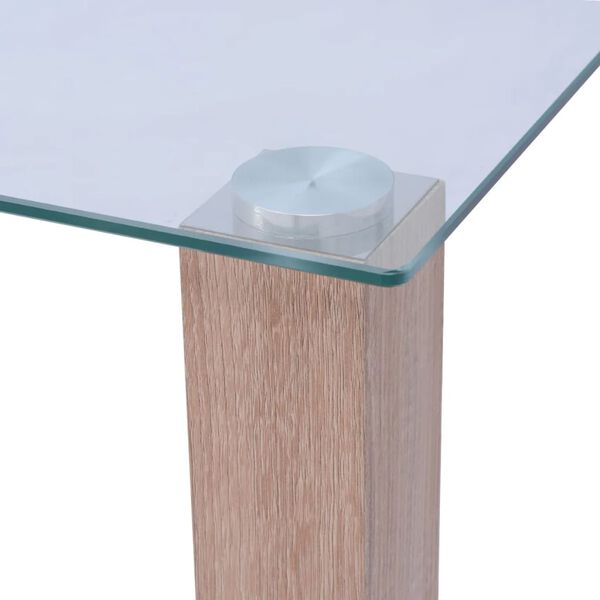 vidaXL Esstisch Glas 120x60x75 cm