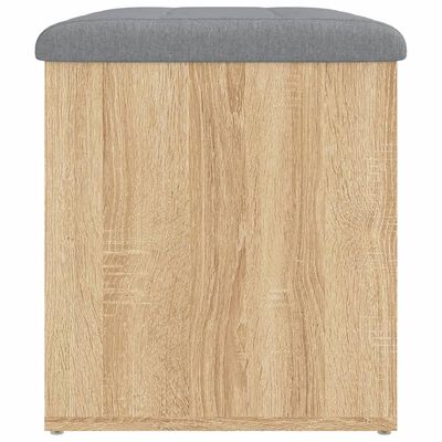 vidaXL Sitzbank mit Stauraum Sonoma-Eiche 62x42x45 cm Holzwerkstoff