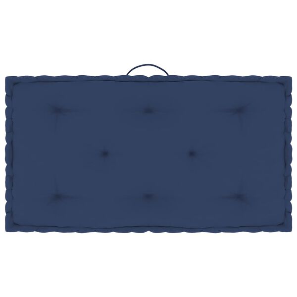 vidaXL Palettenkissen 4-tlg. Hellmarineblau Baumwolle