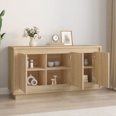 vidaXL Sideboard Sonoma-Eiche 102x35x55 cm Holzwerkstoff