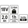YATO Li-Ion Akku 2,0Ah 18V