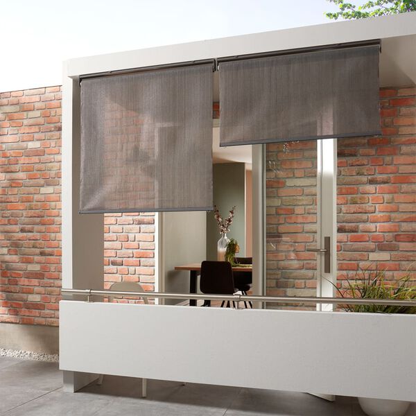 Livin'outdoor Rollo Start&Stop 100x240 cm Schwarz