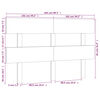 vidaXL Kopfteil Wei&szlig; 204x3x81 cm Massivholz Kiefer