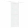 vidaXL Schiebet&uuml;r Wei&szlig; 83 x 211 cm Massives Kiefernholz