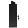 vidaXL Wandmontierter Briefkasten mit Speicher Schwarz 29 x 13 x 41 cm