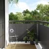 vidaXL Balkon-Sichtschutz Anthrazit 400x100 cm Poly Rattan