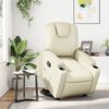 vidaXL Relaxsessel mit Aufstehhilfe Creme Kunstleder
