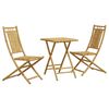 vidaXL 3-tlg. Bistro-Set Bambus
