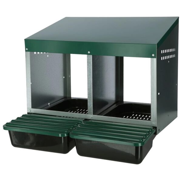 Kerbl Legenest f&uuml;r H&uuml;hner 53&times;52&times;43,5 cm Kunststoff Gr&uuml;n
