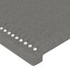 vidaXL Kopfteile Dunkelgrau 200x5x78/88 cm Stoff