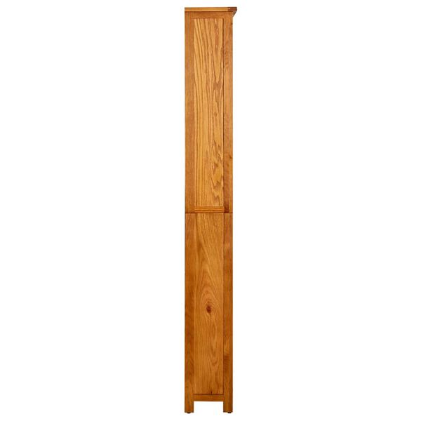 vidaXL B&uuml;cherregal 6 F&auml;cher 80x22,5x180 cm Massivholz Eiche