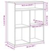 vidaXL B&uuml;cherregal Braun Eichen-Optik 66x31x80 cm Holzwerkstoff