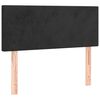 vidaXL Boxspringbett mit Matratze Schwarz 120x200 cm Samt