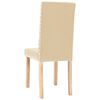 vidaXL Esszimmerst&uuml;hle 6 Stk. Creme Stoff