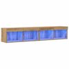 vidaXL TV-Schrankset 2 pcs Artisan-Eiche 80 x 30 x 30 cm Holzwerkstoff