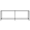 vidaXL Konsolentisch Transparent 220x35x75,5 cm Hartglas