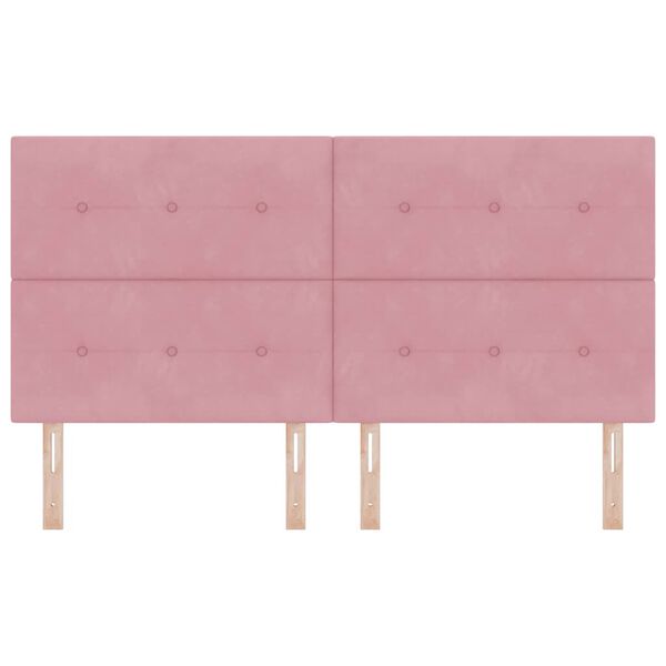 vidaXL Kopfteil Rosa 180 cm Samt