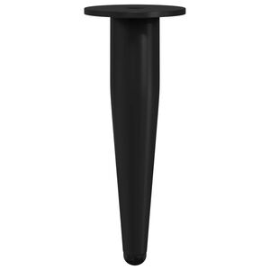 vidaXL M&ouml;belbeine 2 Stk. Schwarz &Oslash; 40 x 98 mm Eisen