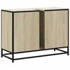 vidaXL Badezimmer-Waschbeckenschrank Sonoma-Eiche 80 x 33 x 60 cm Holzwerkstoff