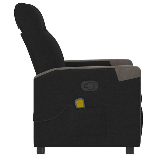 vidaXL Massagesessel Schwarz Stoff